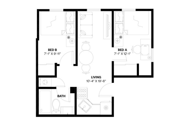 Building Photo - Private bedroom in 2 bed/1 bath Home