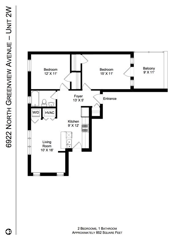 Floorplan - 6922-24 N. Greenview Ave.