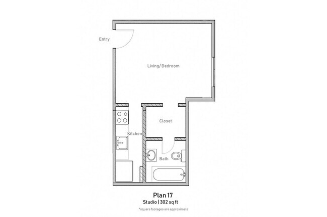 Floorplan - Hollywood Arms Apartments
