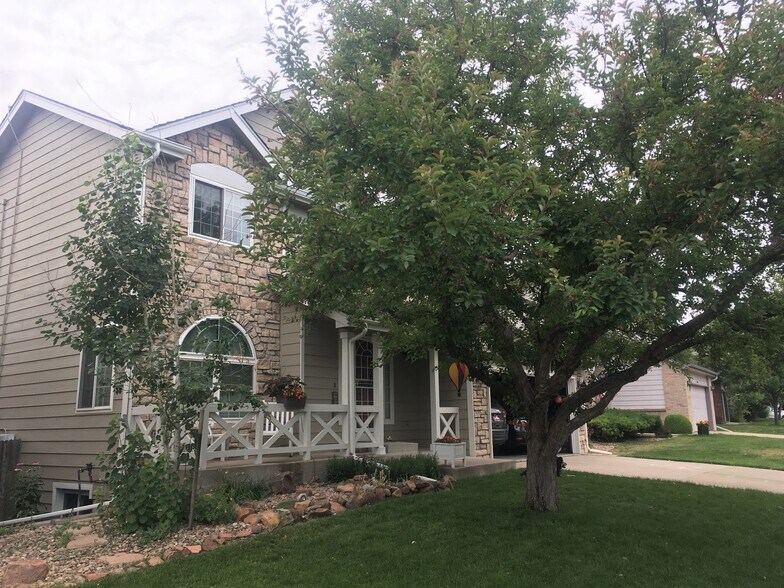 Stone Work and Front Porch - Elegant and Semi- Private Porch - 5736 S. Garland Way