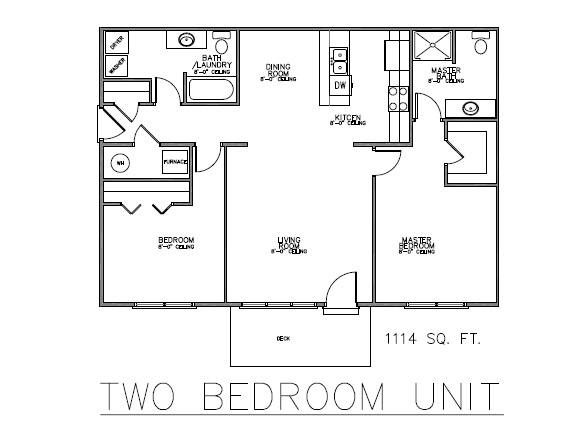 2 Bedroom Layout - Country View