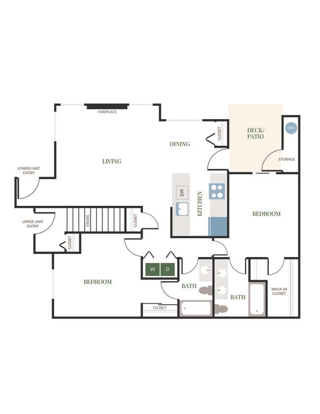 Floorplan - Borgata Apartments & Townhomes