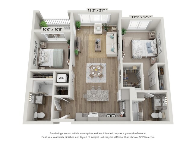 Floorplan - The Reef at Riviera 62+ Apartments