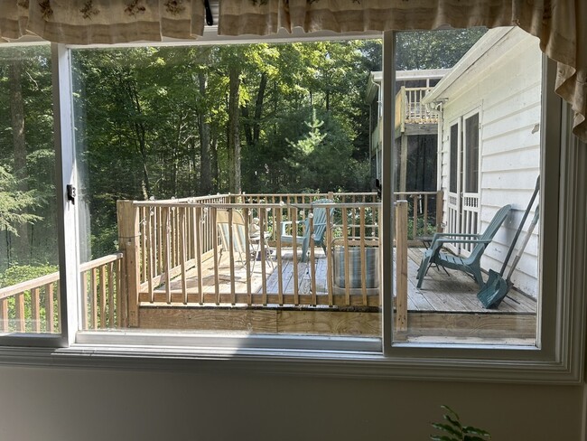 two level deck accessible from the kitchen and bedroom - 89 Florida Hill Rd