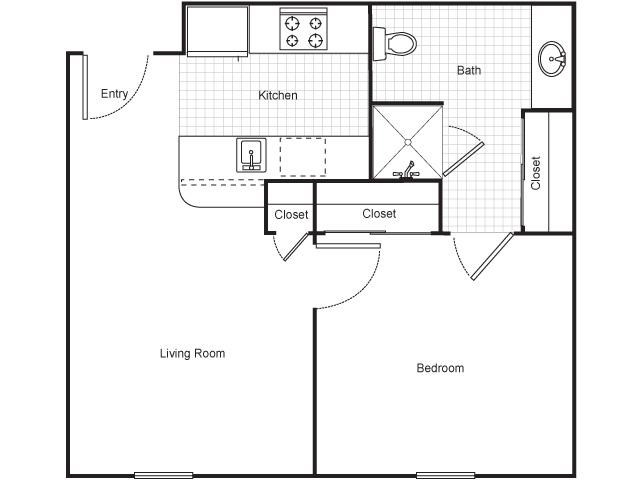 1 Bedroom - Senior Living at Matthew Henson Apartments