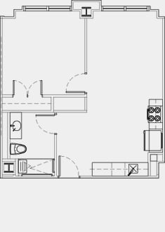 1BR/1BA - City View Lofts