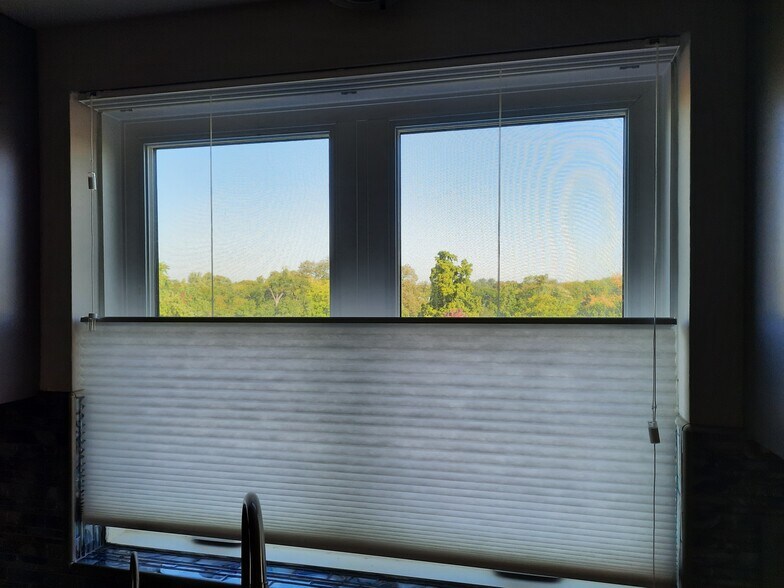 Top-down, bottom-up shades on all windows in the unit. - 434 Clinton Pl
