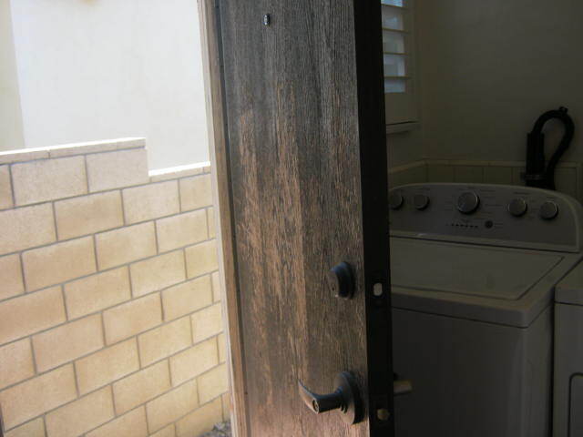 Kitchen looking out from laundry area door - 931 S Oak St