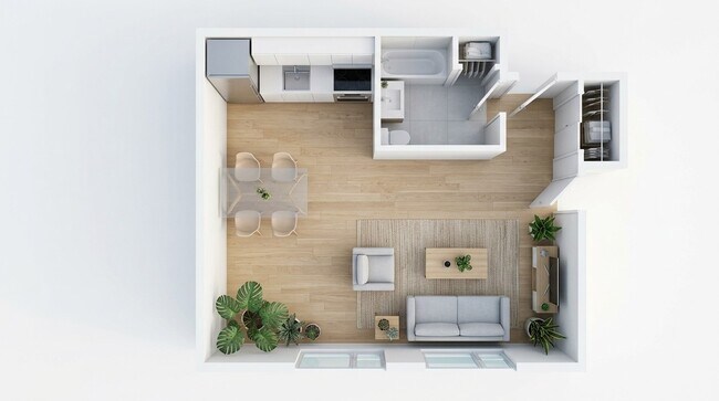 Floorplan - Bellevue Court Apartments