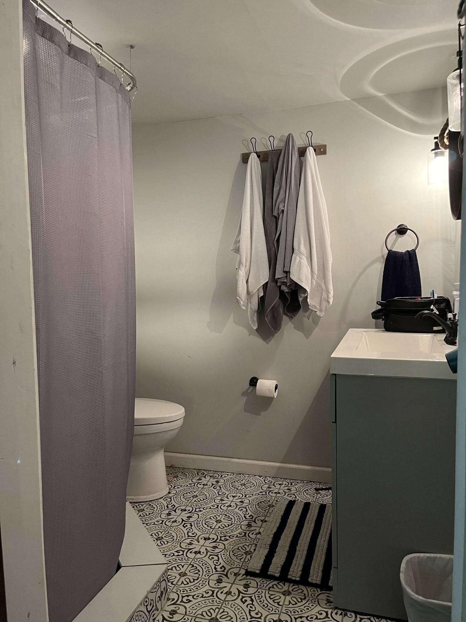 Downstairs bathroom with shower - 3393 Mobile Rd