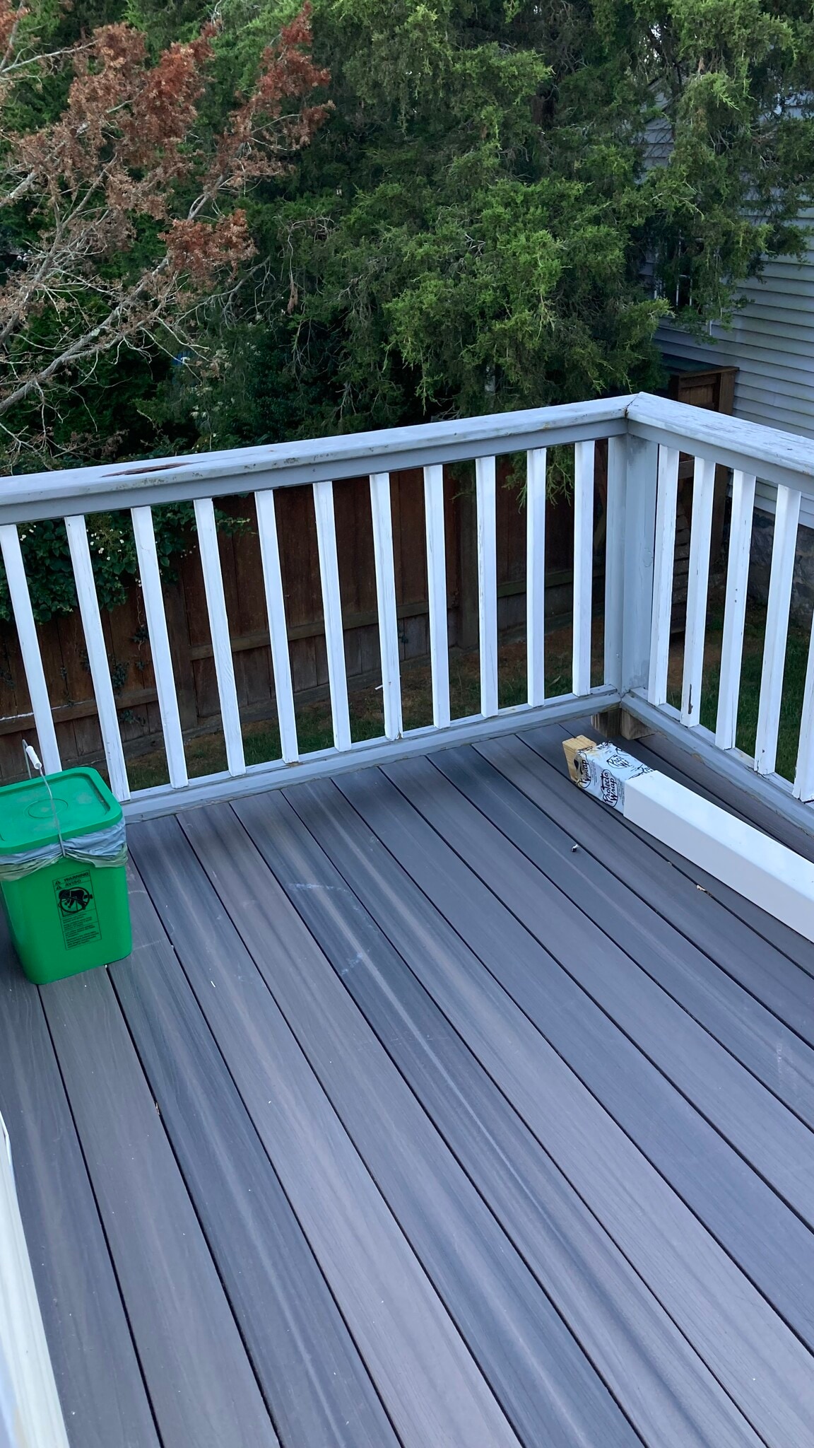 Deck off the kitchen - 18 Hancox St