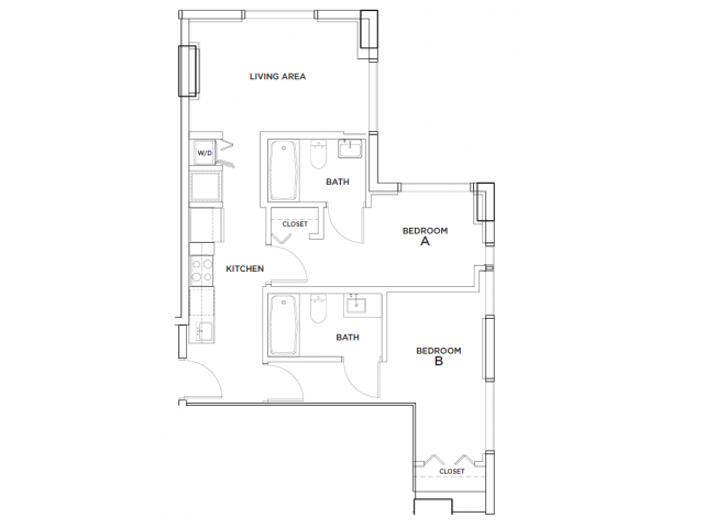 2x2 - The One at University City - Student Housing