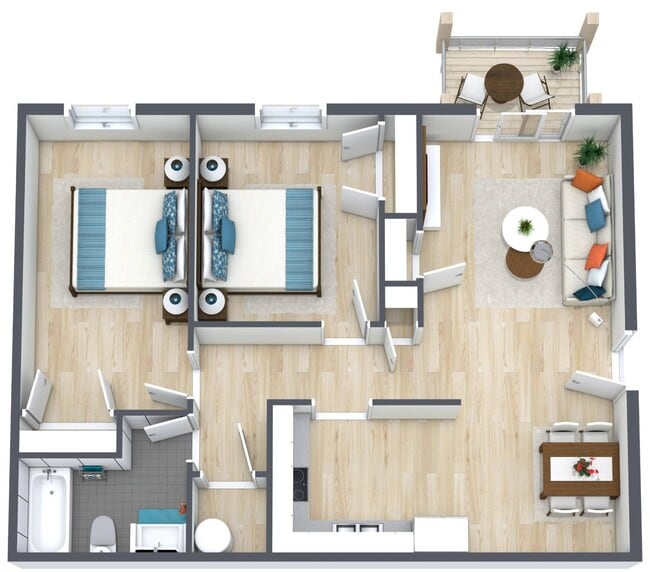 Floorplan - Mexico Meadows Apartments