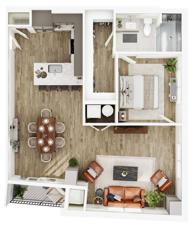 Floorplan - The Seventeen Hundred on East