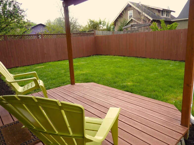 Fenced backyard - 5023 Northeast 11th Avenue