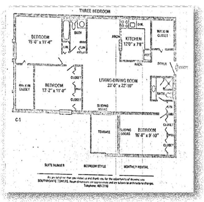 C1 3BR - Southpointe Towers