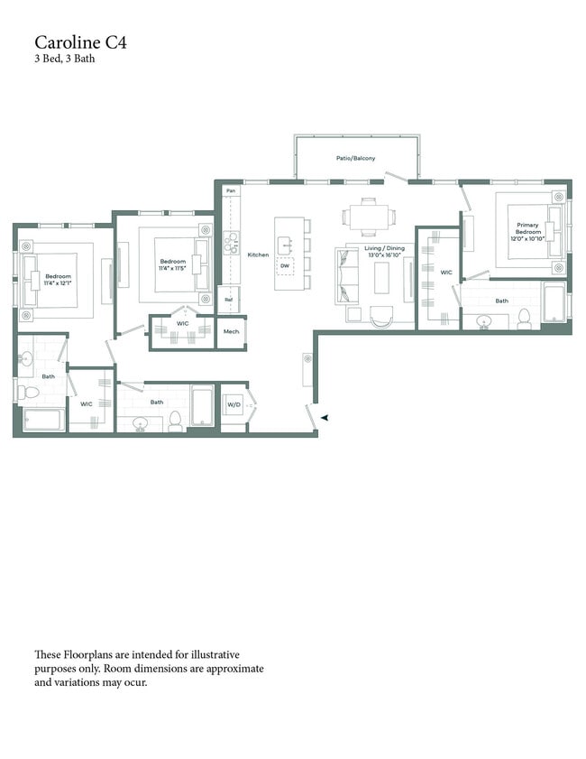 Floorplan - The Caroline