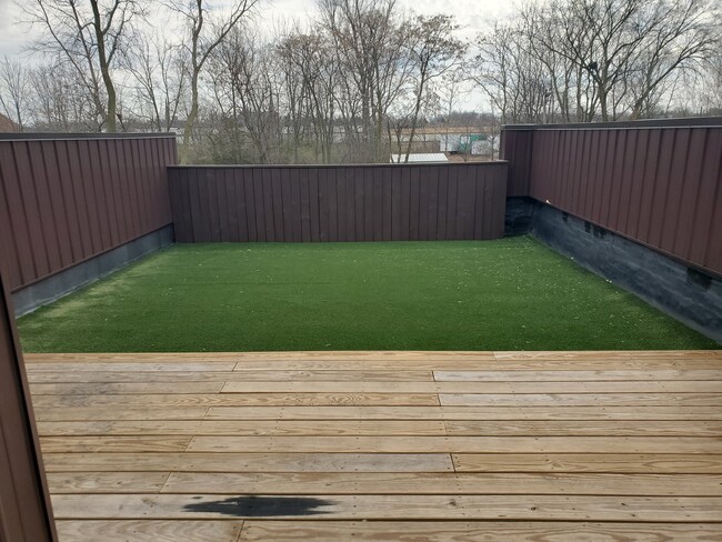 Private deck with astroturf - 438 E Brackenridge St