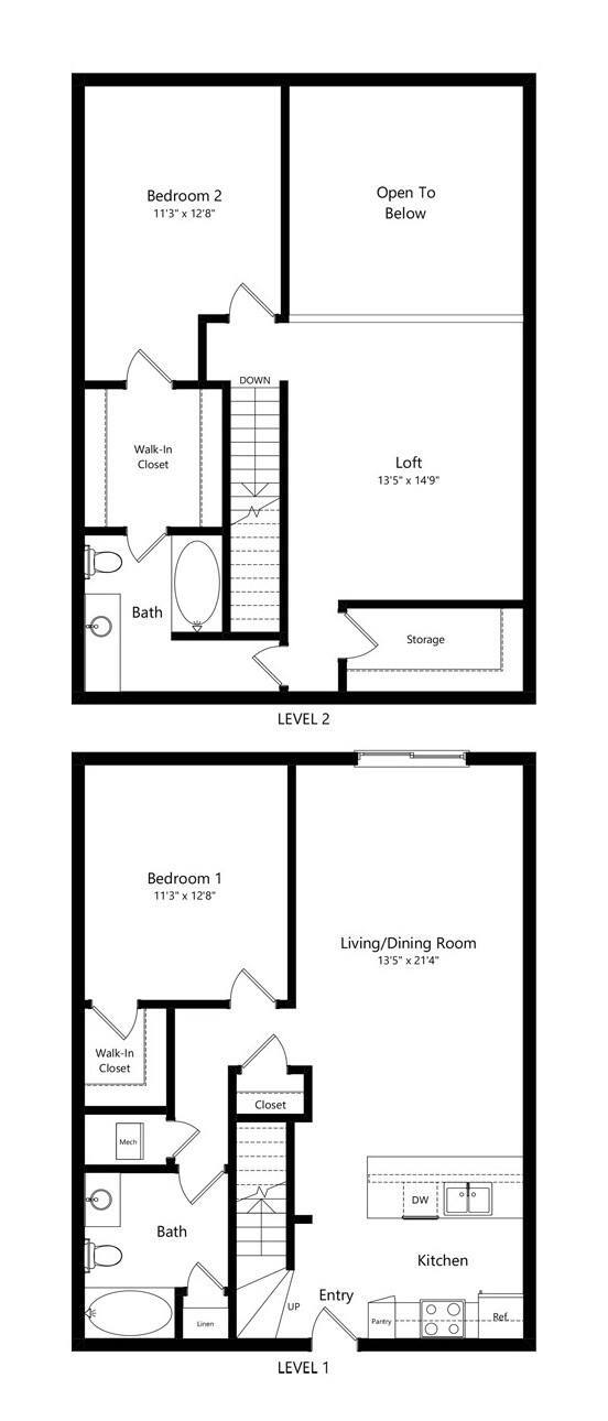 Floorplan - Pine Lake Heights Apartments