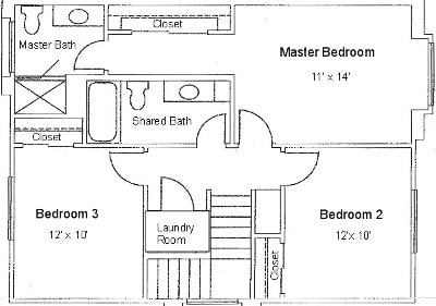 3BR/2.5BA (1/2) - Court of Fountains Townhomes