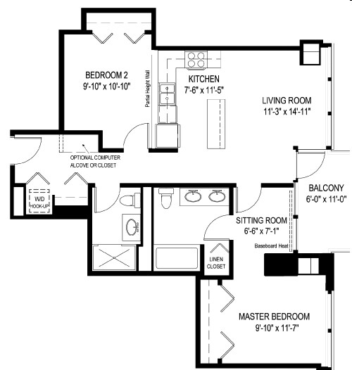 2BR/2BA - 235 W Van Buren St