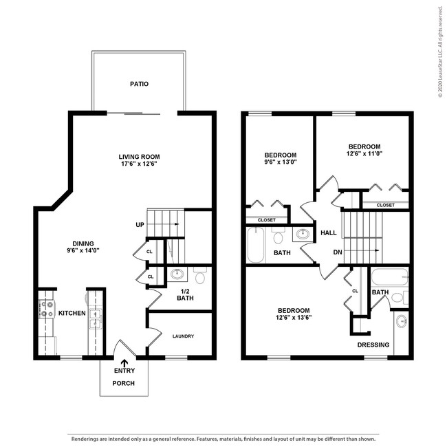 Floorplan - North Chase Apartments