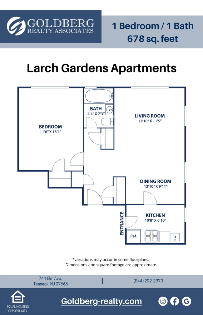 Floorplan - Larch Gardens Apartments