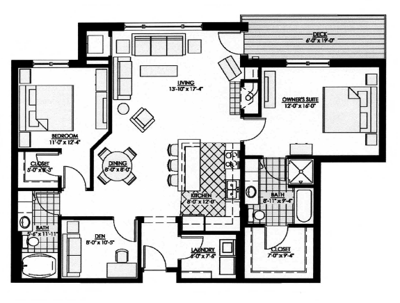 Floorplan - Westmarke Condominiums