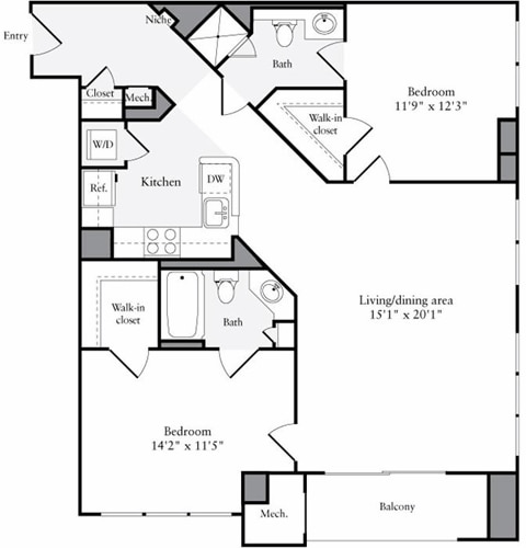 Floorplan - 2201 Wilson