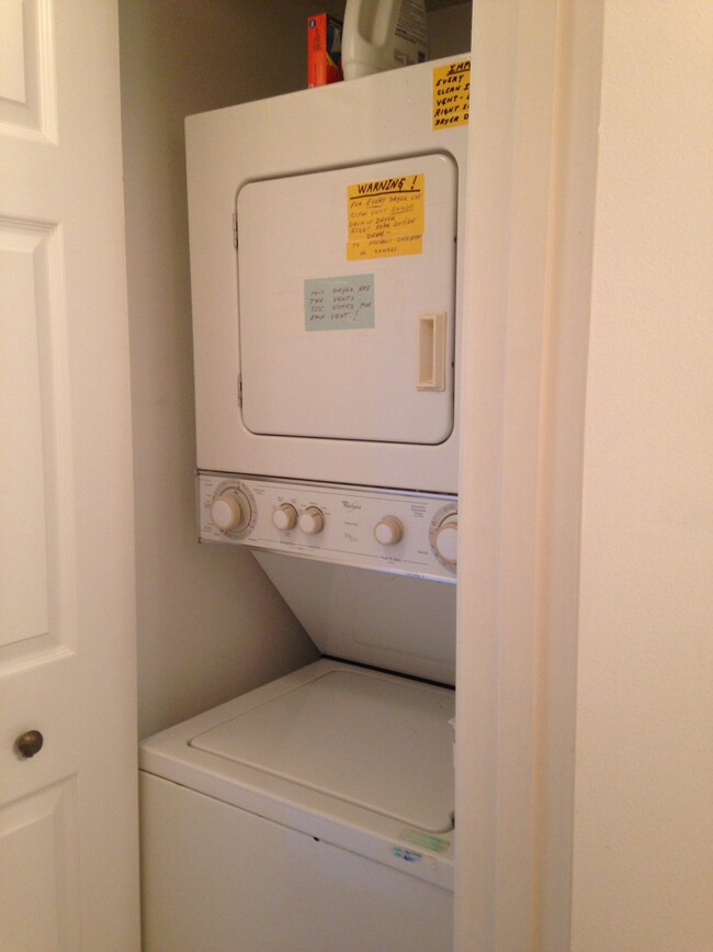 In unit washer and dryer for small loads - 6219 Palma Del Mar Blvd S