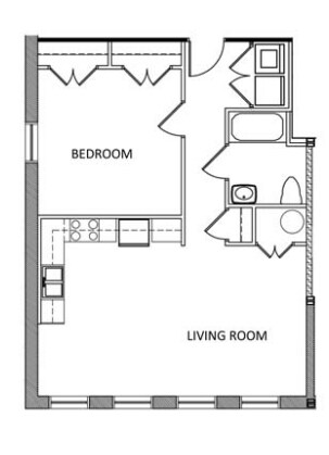 1BR/1BA - The Hancock Building