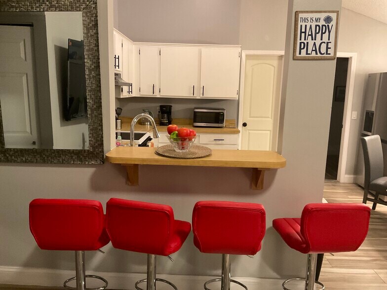 Bar stools front door - 2692 Cedarbrooke Dr