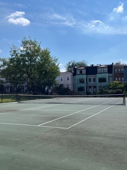 The park includes tennis and basketball courts, and a dog run. - 2910 Georgia Ave NW