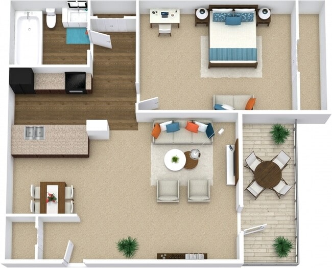 Floorplan - City West Apartment Homes