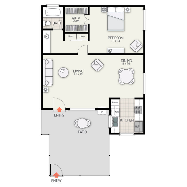 Floorplan - Parkwood Apartment Homes