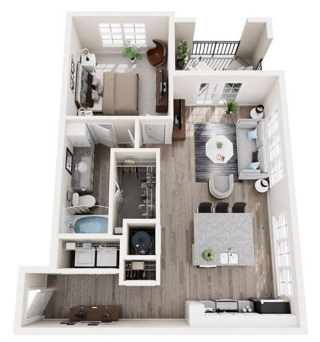 Floorplan - Water's Edge Apartments