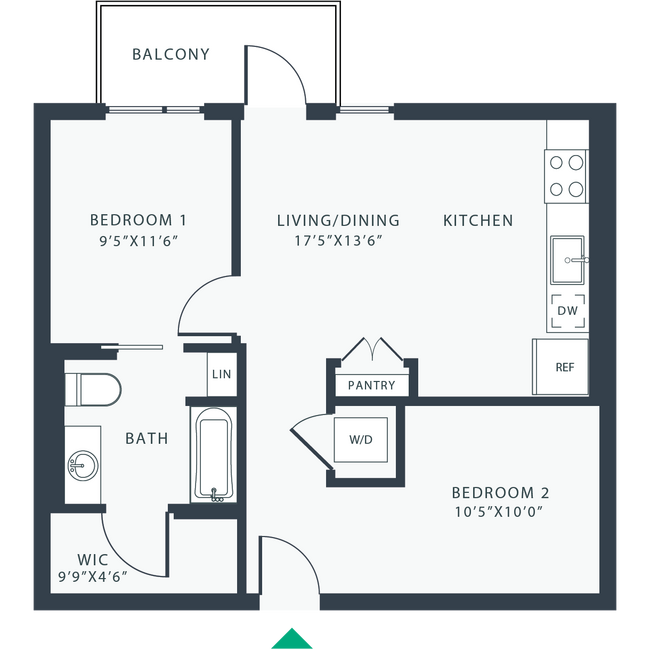Floorplan - Link Apartments® Four12