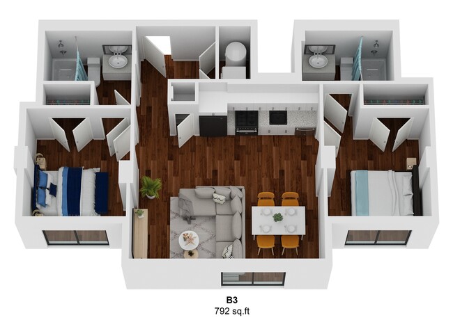 Floorplan - MDXL Flats