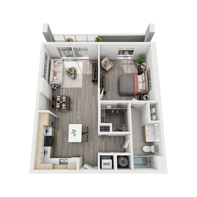 Motion at Dadeland A1-B Floor Plan - Motion at Dadeland