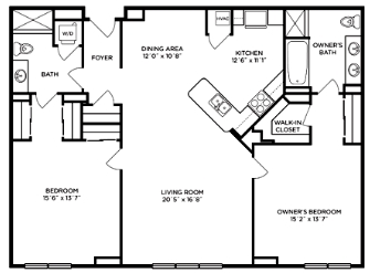 2BR/2BA - Residences at Park Place