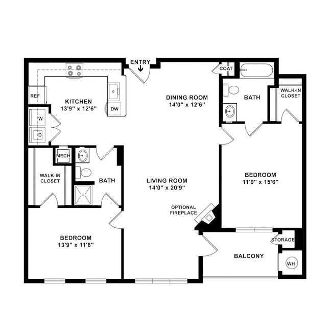 Floorplan - The Elms at Shannon's Glen