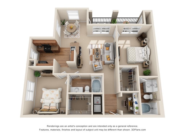 Floorplan - The Canyons Apartments