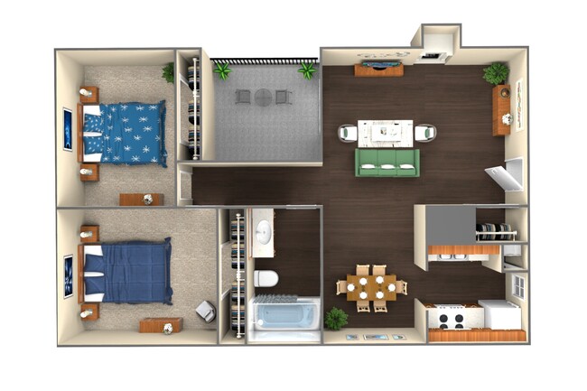 Floorplan - Landmark Apartment Homes