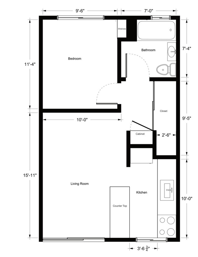 Floorplan - Sleepy Hollow Apartments