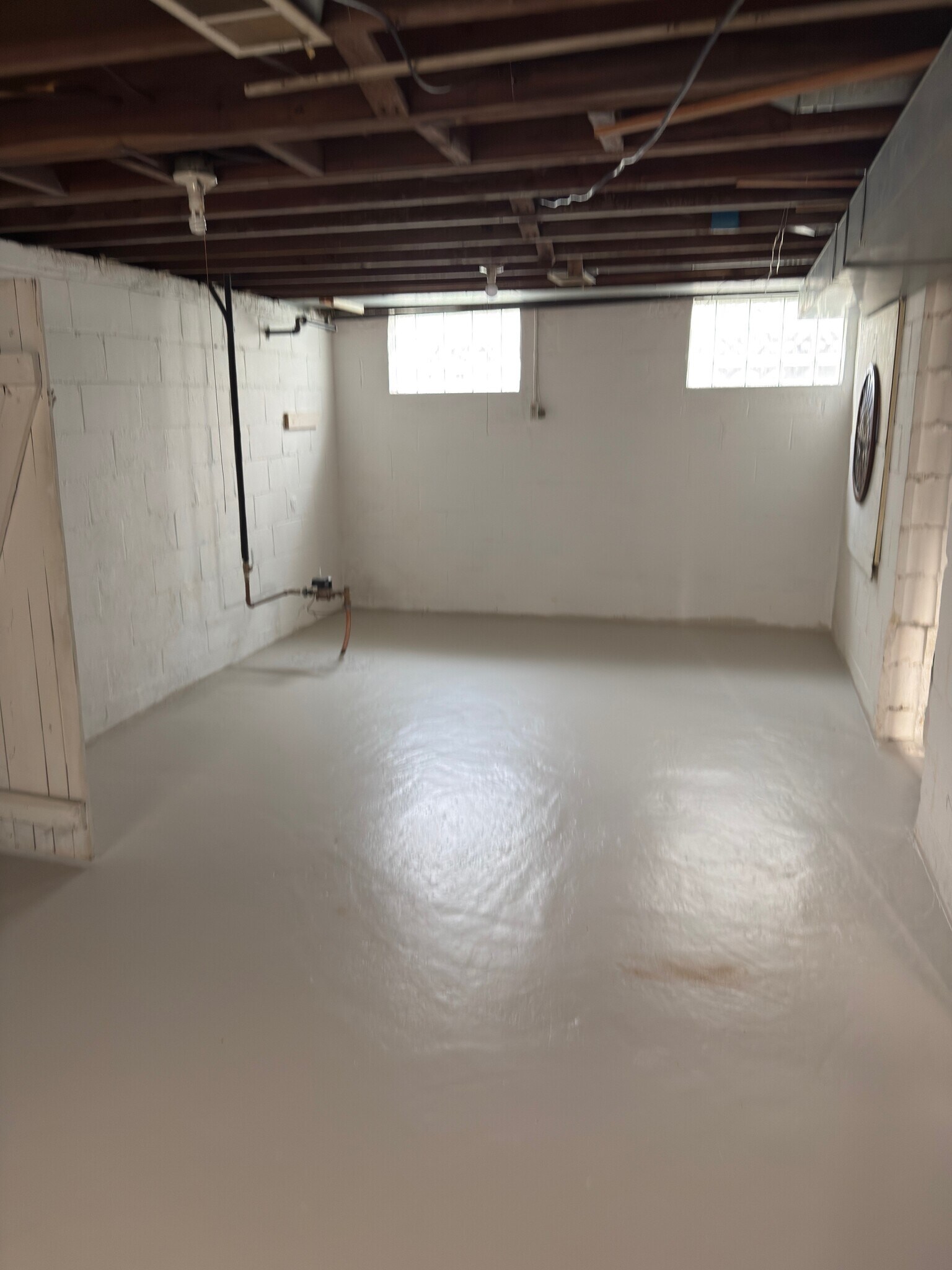 Basement with glass block windows - 707 Ford Blvd
