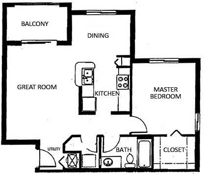 1BR/1BA - Pelican Isles Apartments