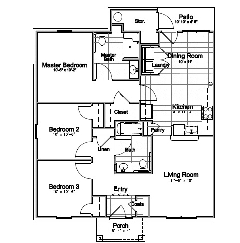 3BR/2BA - Sandy Ridge Apartments