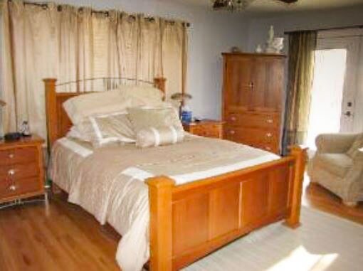 Bedroom with door leading to deck - 28W461 Juanita Dr