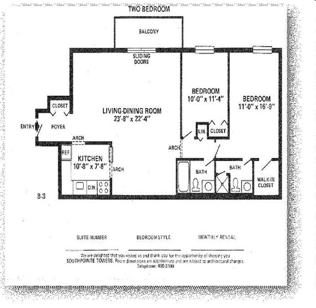 B3 2BR - Southpointe Towers