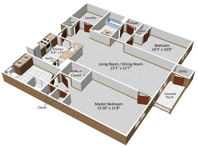 2BR/1BA - The Fairways at Timber Banks